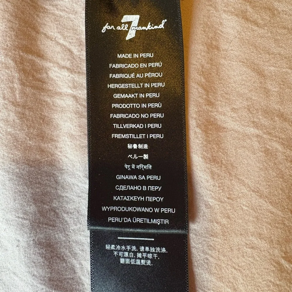 7 For All Mankind Black Ribbed Racerback Tank Top - Picture 4 of 6